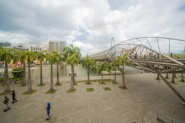 Singapour Une Vue Sur Marina Bay Sands — Photo