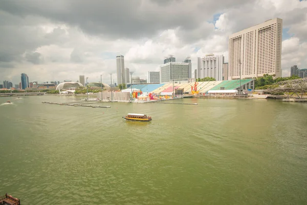 Singapur Pohled Marina Bay Sands — Stock fotografie