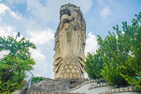 Singapura Uma Vista Ilha Sentosa Cidade — Fotografia de Stock