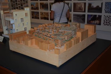 Katar. Doha! Şehrin güzel bir manzarası.