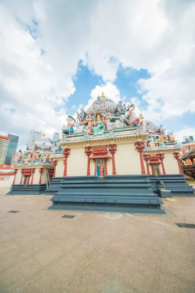 Сингапур Вид Храм Шри Мариаммана — стоковое фото