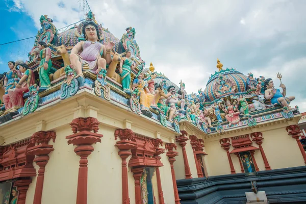 Сингапур Вид Храм Шри Мариаммана — стоковое фото