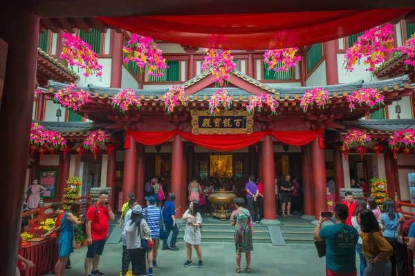 Singapur Diş Kalıntısı Buda Tapınağı Manzarası — Stok fotoğraf