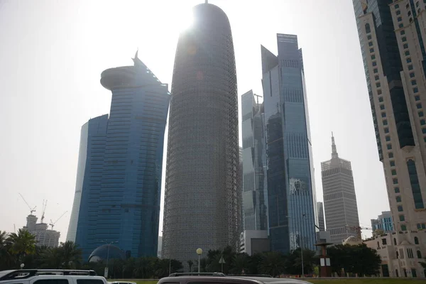 Qatar Doha Una Splendida Vista Sulla Città — Foto Stock