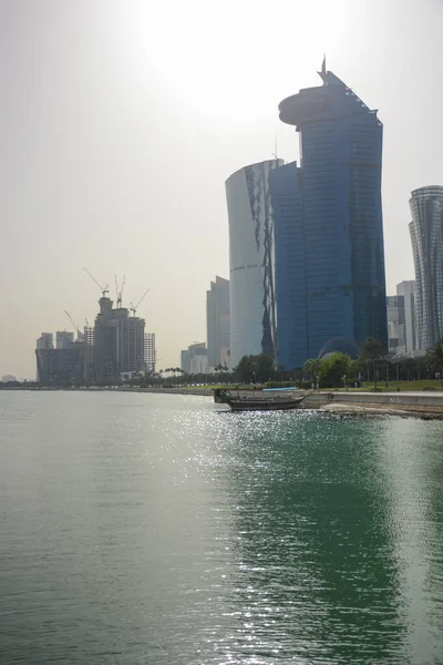 Qatar Doha Een Prachtig Uitzicht Stad — Stockfoto