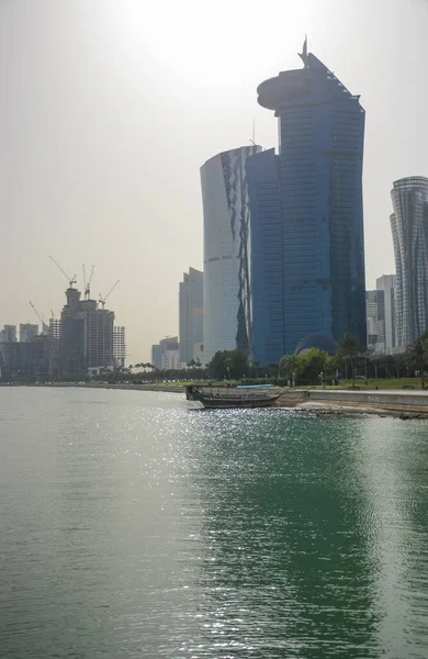 Qatar Doha Una Splendida Vista Sulla Città — Foto Stock