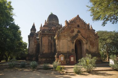 Myanmar. Bagan. Şehir tapınaklarının güzel manzarası.