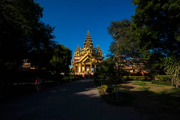 Myanmar Met Bagan Een Prachtig Uitzicht Tempels Van Stad — Stockfoto