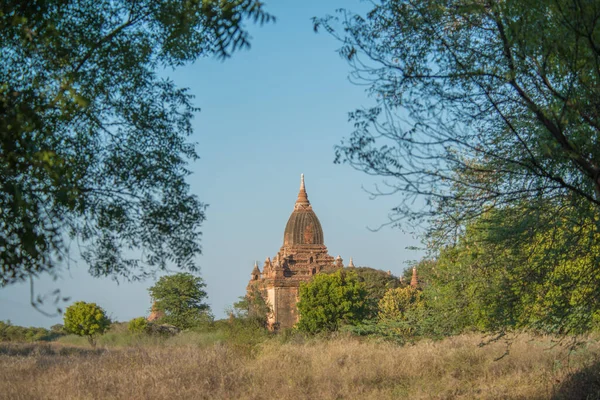 Myanmar Bagan Une Belle Vue Sur Les Temples Ville — Photo