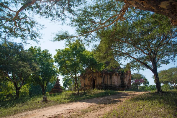 Myanmar Bagan Şehir Tapınaklarının Güzel Manzarası — Stok fotoğraf