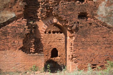 Myanmar. Bagan. Şehir tapınaklarının güzel manzarası.