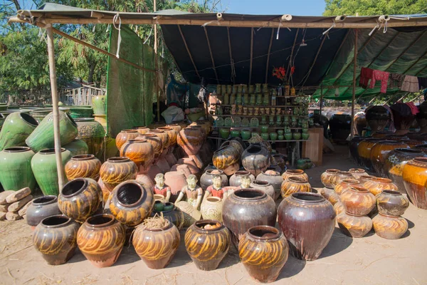 Myanmar Bagan Şehrin Burma Halkının Güzel Bir Manzarası — Stok fotoğraf