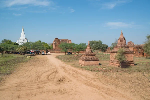 Myanmar Bagan Une Belle Vue Sur Les Temples Ville — Photo