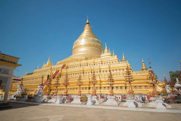 Myanmar Bagan Una Hermosa Vista Los Templos Ciudad — Foto de Stock