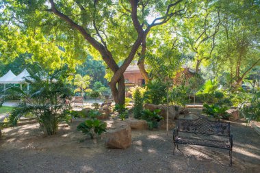 Myanmar. Bagan. Altın Saray manzarası.