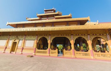 Myanmar. Bagan. Altın Saray manzarası.