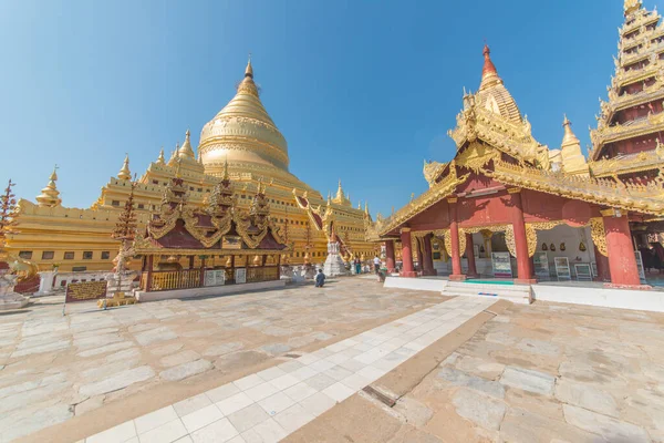 Myanmar Bagan Una Hermosa Vista Los Templos Ciudad — Foto de Stock