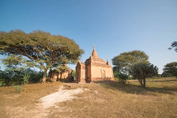 Myanmar Bagan Vacker Utsikt Över Stadens Tempel — Stockfoto