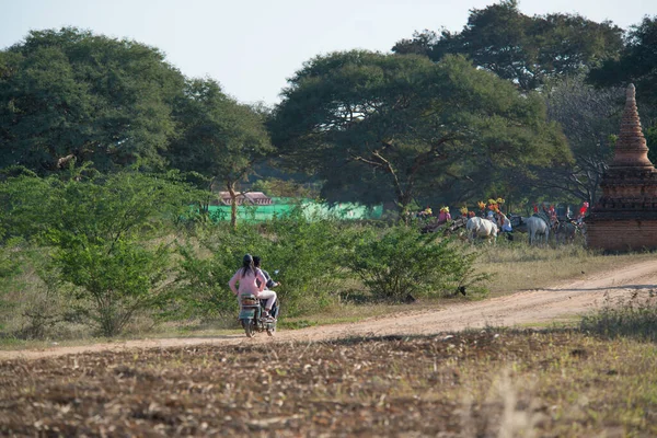 Myanmar Bagan Una Hermosa Vista Los Templos Ciudad — Foto de Stock