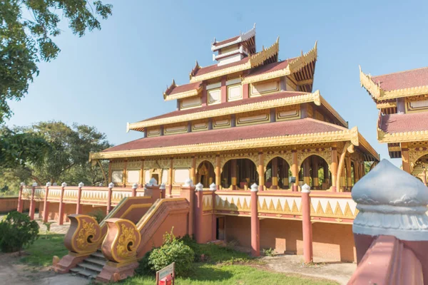 Myanmar Bagan Una Vista Del Palacio Oro — Foto de Stock