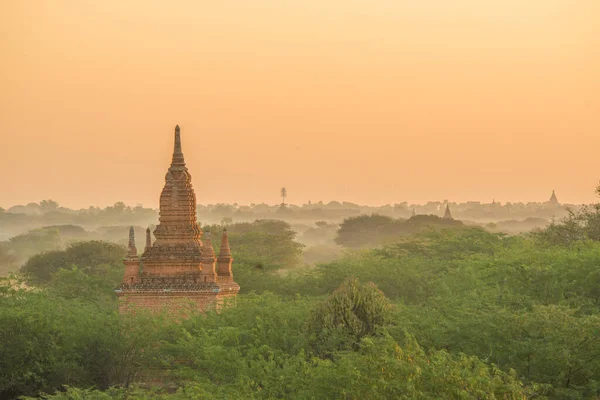 Myanmar Bagan Krásný Výhled Město Balónky — Stock fotografie