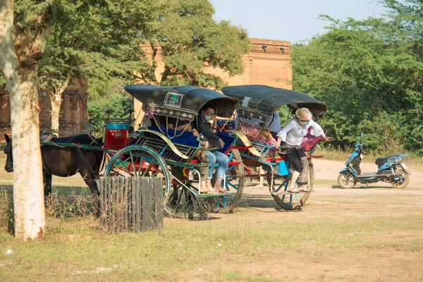 Myanmar Bagan Una Hermosa Vista Ciudad Población Local — Foto de Stock