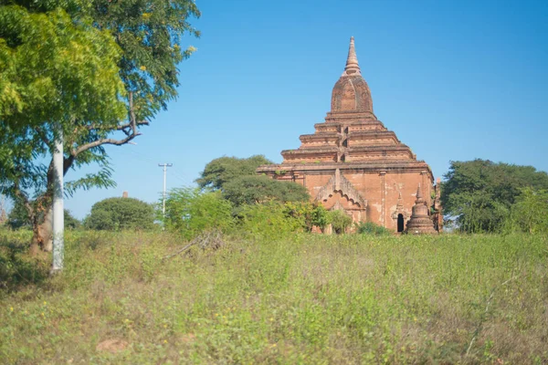 ミャンマー バガン 市内の寺院の美しい景色 — ストック写真