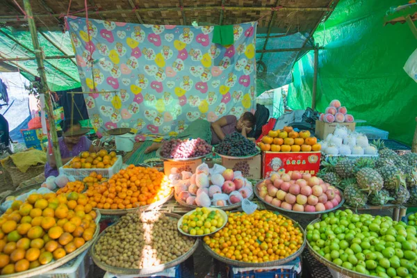 Myanmar Met Bagan Een Prachtig Uitzicht Stad Lokale Bevolking — Stockfoto