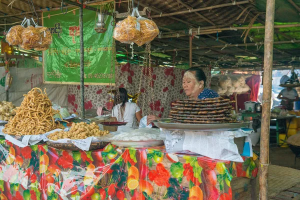 Myanmar Bagan Una Hermosa Vista Ciudad Población Local —  Fotos de Stock