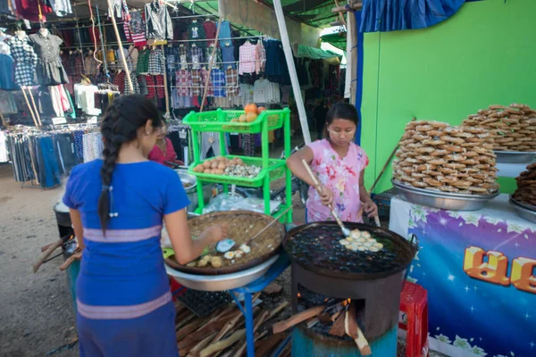 Myanmar Bagan Una Hermosa Vista Ciudad Población Local —  Fotos de Stock