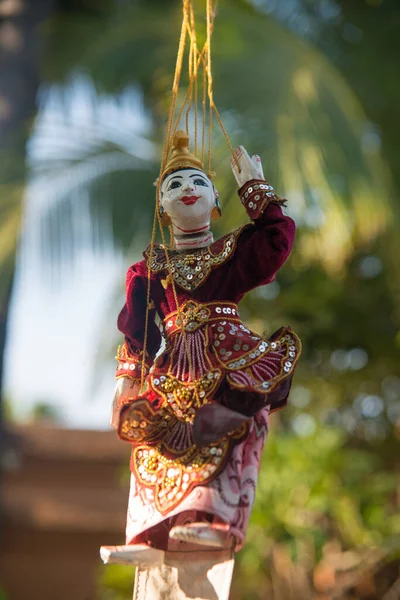 Myanmar Bagan Traditionel Marionetdukke - Stock-foto