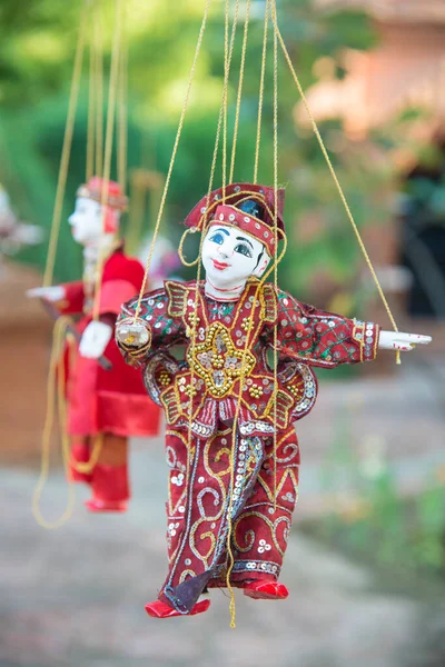 Myanmar Bagan Traditionel Marionetdukke - Stock-foto