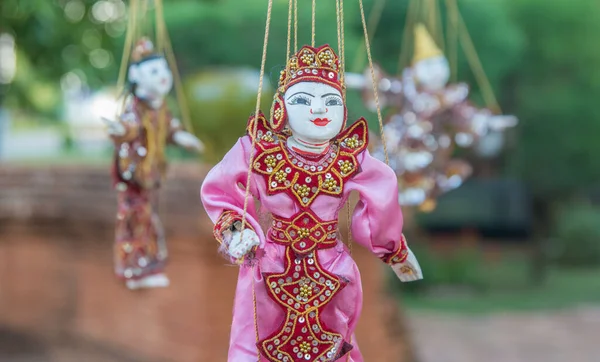 Myanmar Bagan Tradisjonell Dukketeppe – stockfoto