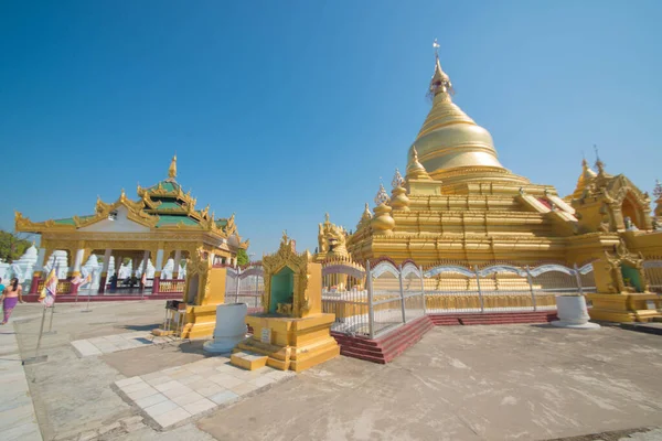 Myanmar Mandalay Una Hermosa Vista Pagoda Sandamuni — Foto de Stock