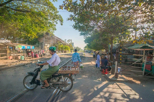 Myanmar Mandalay Una Splendida Vista Del Tempio Buddista Città — Foto Stock