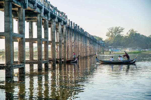 Myanmar Mandalay View Bein Amarapura Bridge — Stock Photo, Image