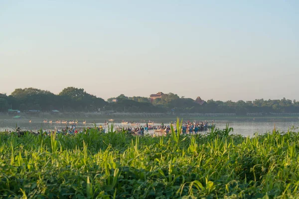 Mandalay Myanmar View Bein Bridge Amarpura — Stock Photo, Image