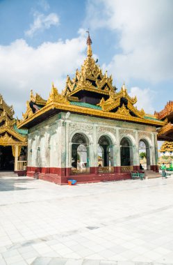 Myanmar. Yangon. Shwedagon Pagoda manzarası.
