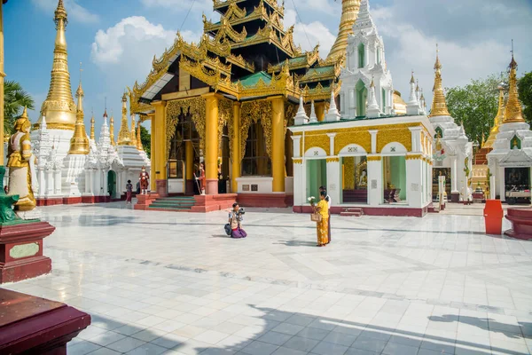 Myanmar Jestem Yangon Widok Shwedagon Pagoda — Zdjęcie stockowe