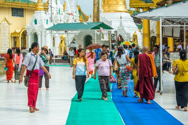 Myanmar Jestem Yangon Pagoda Shwedagon — Zdjęcie stockowe