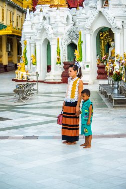 Myanmar. Yangon. Shwedagon Pagoda clipart