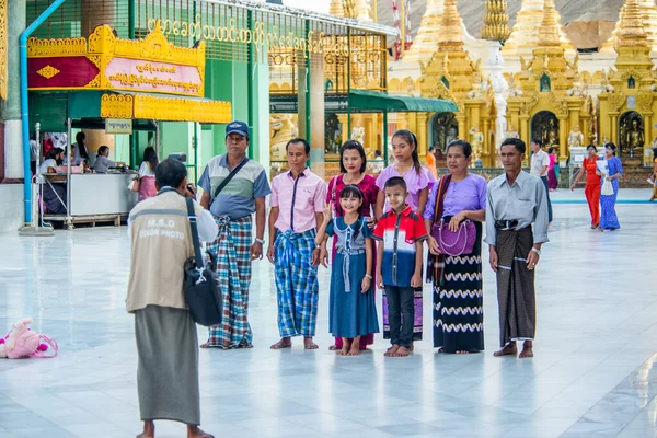 Myanmar Yangon Shwedagon Pagoda — Stok fotoğraf