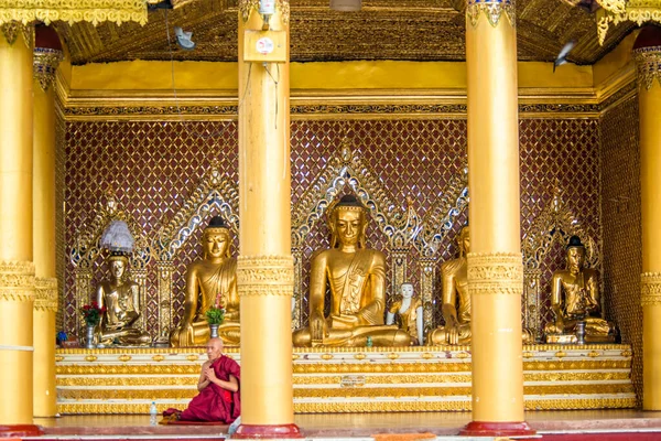 Myanmar Jestem Yangon Pagoda Shwedagon — Zdjęcie stockowe