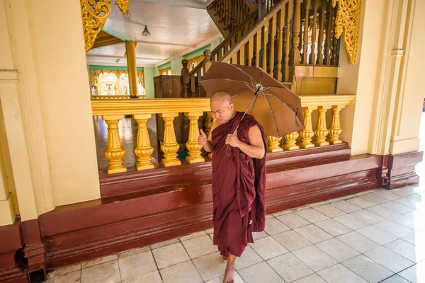 Myanmar Det Yangon Vacker Utsikt Över Shwedagon Pagoda Staden — Stockfoto