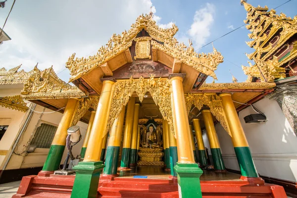 Myanmar Yangón Una Hermosa Vista Pagoda Shwedagon Ciudad — Foto de Stock