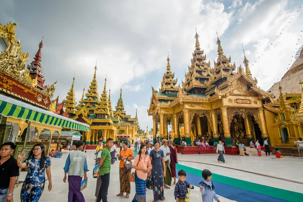 Myanmar Jestem Yangon Widok Shwedagon Pagoda Mieście — Zdjęcie stockowe