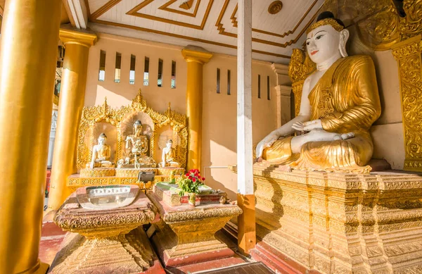 Myanmar Ben Yangon Uitzicht Shwedagon Pagoda Stad — Stockfoto