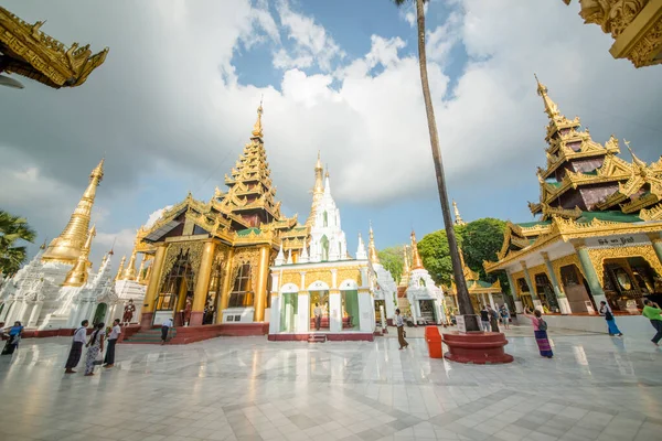 Myanmar Jestem Yangon Piękny Widok Shwedagon Pagoda — Zdjęcie stockowe