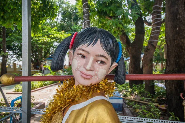 Myanmar Rangum Uma Bela Vista Cidade Seu Povo — Fotografia de Stock