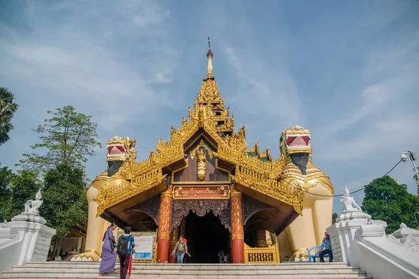 Мьянма Янгон Прекрасный Вид Город Ваш Народ — стоковое фото